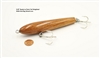 Ready to Paint | 5.25" inch wood tail weighted Walk-the-Dog Musky & Surf Fishing lure