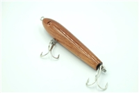 Ready to Paint | 5.25" inch wood tail weighted Walk-the-Dog Musky & Surf Fishing lure