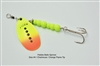 Pebble Belle Spinner | Chartreuse with Orange Flame Tip