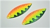 Glitter Willow Leaf Spinner Blades (Painted Back)