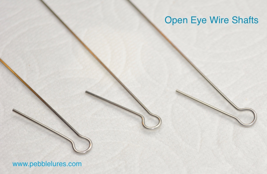 Open Eye Stainless Steel Wire Shafts for through wiring wood fishing lure  blanks