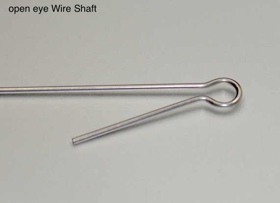Open Eye Stainless Steel Wire Shafts for through wiring wood
