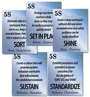 5 POSTERS- Sort, Set in Place, Shine, Standardize and Sustain