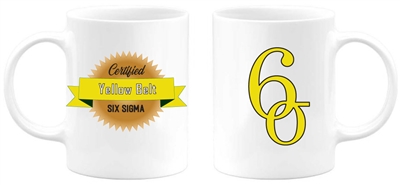 6 Sigma Yellow Belt coffee tea mug