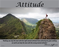 Attitude - Quote by Thomas Jefferson Poster