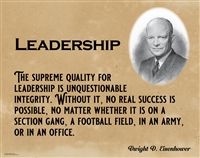 Leadership Motivational Poster, Eisenhower
