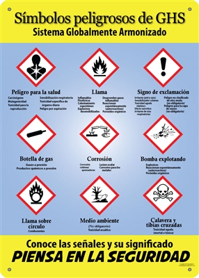 GHS SPANISH Plastic Sign