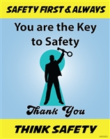 You Are the Key, Safety Poster