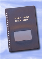 Flight Crew Check Lists Binders COVER ONLY (BLUE) - standard