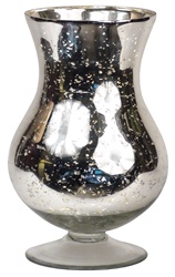 Speckled Mirrored Glass Vase