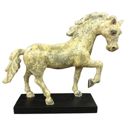 Carved Wooden Horse Statue