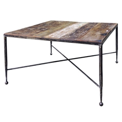 Iron & Repurposed Wood Table