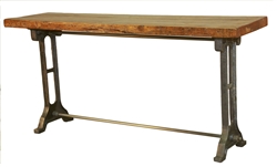Hudson Iron/Wood Console Table