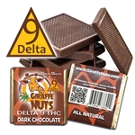 DELTA 9 Dark Chocolate Squares - 15mg D9  + 15mg CBD Per Square