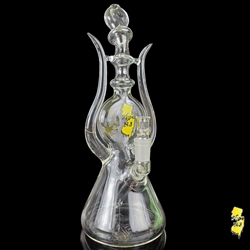 Pipe NJ Clear Full  Lollipop Beaker w/ Horns