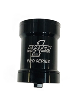 Billet Pro Series filter. Alcohol applications. 3 3/4" x 5 3/4". 1"-12 thread. 75 Micron. Buna O-rings.