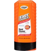 Fast Orange hand cleanger with pumice. 15oz rocker cap.