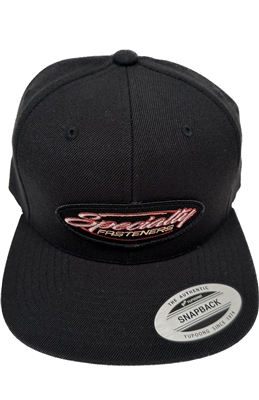 Black snapback hat