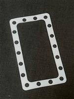 Small Burst Panel Gasket. Made out of teflon to help seal around burst panel and frame. .030" thick.