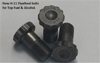 Top Fuel and Alcohol flywheel bolts. Made from H-11 material.