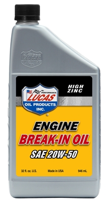 Lucas Oil break in oil 20W-50. 10635