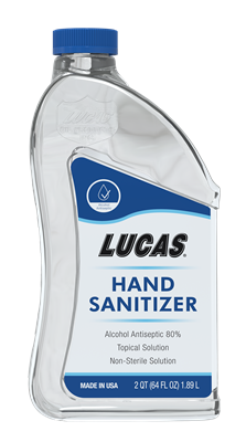 Lucas oil hand sanitizer
