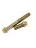 1/2-20 12 Point bolt. Zinc plated gold.