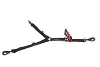 1.5" UTV Spare tire hold down with twisted snap hooks