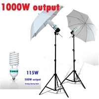 NEW Studio Translucent Umbrella 1000W Light Continuous Video Lighting Kit