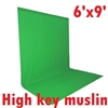 NEW High Key Muslin Chromakey Green 6' x 9' Background