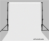 Studio WHITE 10'x20' Muslin Backdrop Stand Support Kit