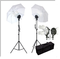 Pro 1600W PHOTO LIGHTING KIT STUDIO UMBRELLA LIGHT SET VIDEO PORTRAIT STILL LIFE