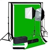 Pro Quick Setup Softbox Continuous Lighting 1000 watt Chromakey with 10ft x 12ft Backdrops kit