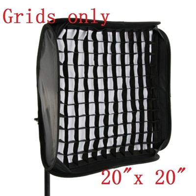 NEW 50cm / 20" honeycomb gird for SpeedLight Flash Softbox with velcro