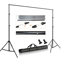 NEW Studio 7'x10' Backdrop Support Stand Kit with 2 x clamps