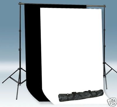 PRO Backdrop Stand 10'x20' High Key Muslin Backdrop Kit