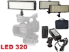 Pro 320 LED Bi Color Dimmable LED Continuous Light Video Photo AC/DC Battery Kit