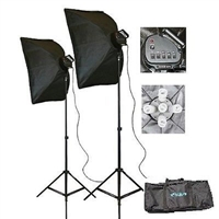 2000 Watt Photo Studio Continuous Softbox Fluorecent Video Lighting Kit