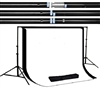 NEW Heavy duty 10'x10' Backdrop Stand High Key Muslin 10'x12' Background Kit