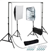Photo Softbox 1600 watt Video Continuous Lighting kit  white backdrop stand kit