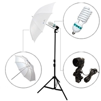 Single Translucent Umbrella Video background Light Kit