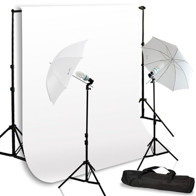 NEW Studio Umbrella Light Backdrop Stand Kit