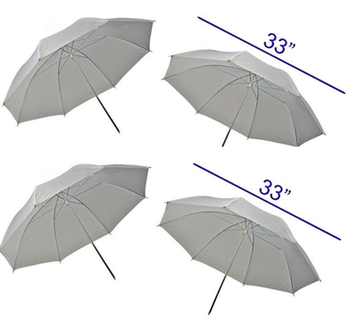 Brand new  4 x 33" photography translucent umbrellas