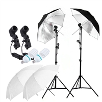 NEW Studio Translucent 40" Reflective Umbrella Continuous Video Lighting Kit