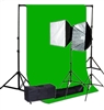 Pro Quick Setup Softbox Continuous Lighting 1000 watt heavy duty backdrop suppot 10ft x12ft backdrop kit