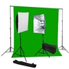 Photo Softbox 1600 watt Video Continuous Lighting kit green backdrop stand kit