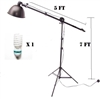 NEW cotinuous lighting kit reflector boom arm hair light background light kit