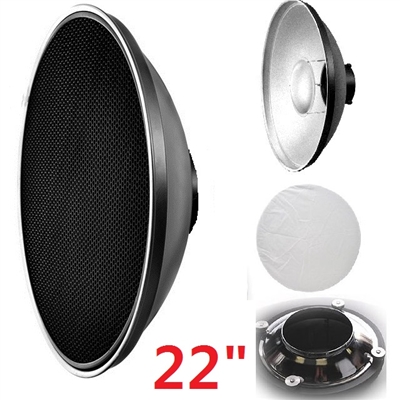Pro 22" beauty dish with grids for Alien Bees