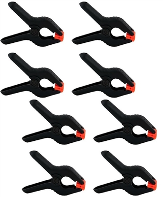 NEW 8 pieces Photo Studio Universal Pro Clamps for Muslin, Canvas, Vinyl and Paper Backgrounds