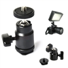 CanadianStudio 1/4" Mini Smart Ball Head 360 degree Bracket/Holder/Mount for Camera Tripod hot shoe Hotshoe